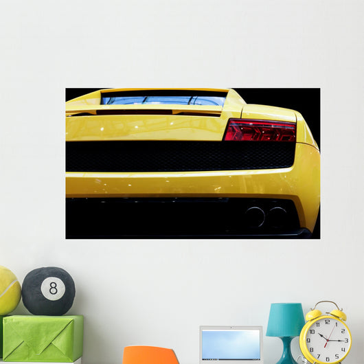 Modern fast car close-up background. Luxury, expensive Wall Mural