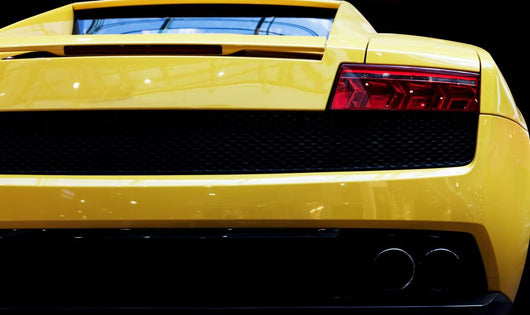 Modern fast car close-up background. Luxury, expensive Wall Mural
