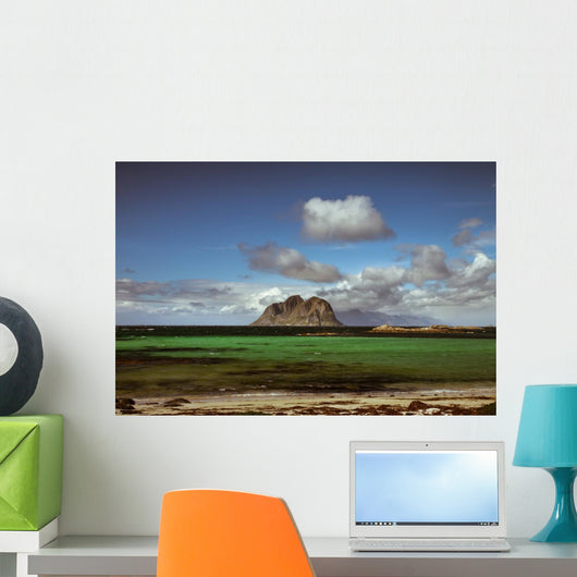 Scenic Beach Lofoten Islands Wall Decal