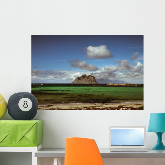 Scenic Beach Lofoten Islands Wall Decal