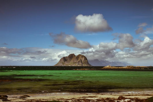Scenic Beach Lofoten Islands Wall Decal