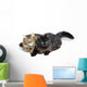 Two Cute Fluffy Cats Wall Decal Design 2
