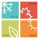 Season Icons Vector Illustration Wall Decal