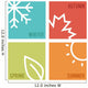 Season Icons Vector Illustration Wall Decal