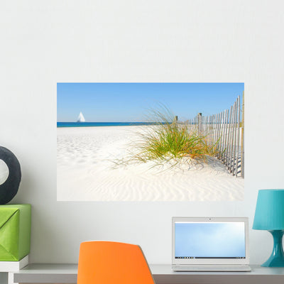 Sand Dune Fence and Wall Decal shown on a wall