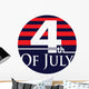 4th July Icon Wall Decal