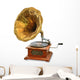 Old Gramophone Wall Decal