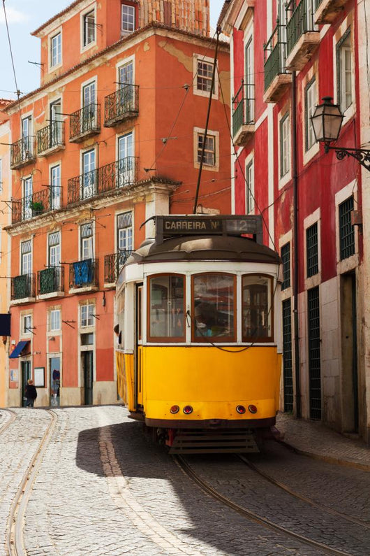 Tram Narrow Street Alfama Wall Decal