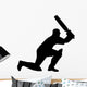 Cricketer Silhouette Wall Decal
