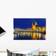 Night Amsterdam Canal and Wall Decal