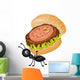 Ant Carrying Burger Wall Decal