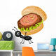 Ant Carrying Burger Wall Decal