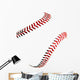 Baseball Stitches Wall Decal