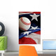 America's Pastime Baseball Wall Decal