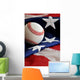 America's Pastime Baseball Wall Decal