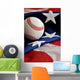 America's Pastime Baseball Wall Decal