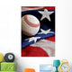 America's Pastime Baseball Wall Decal