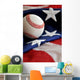 America's Pastime Baseball Wall Decal