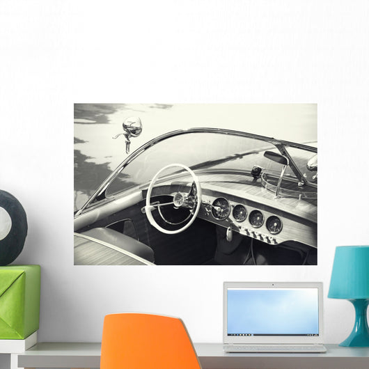 Small Luxury Boat Floating Wall Decal