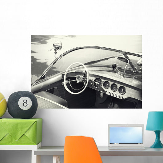 Small Luxury Boat Floating Wall Decal
