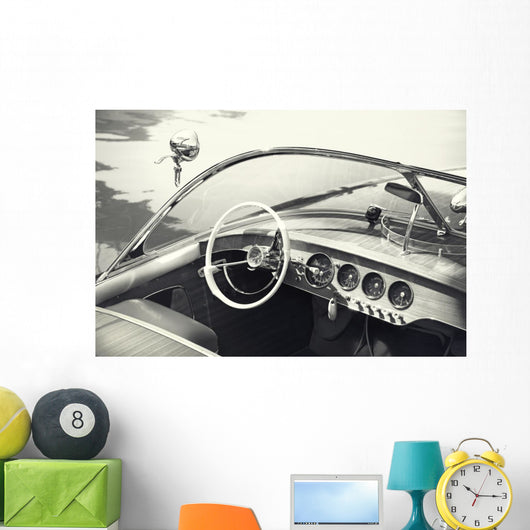 Small Luxury Boat Floating Wall Decal