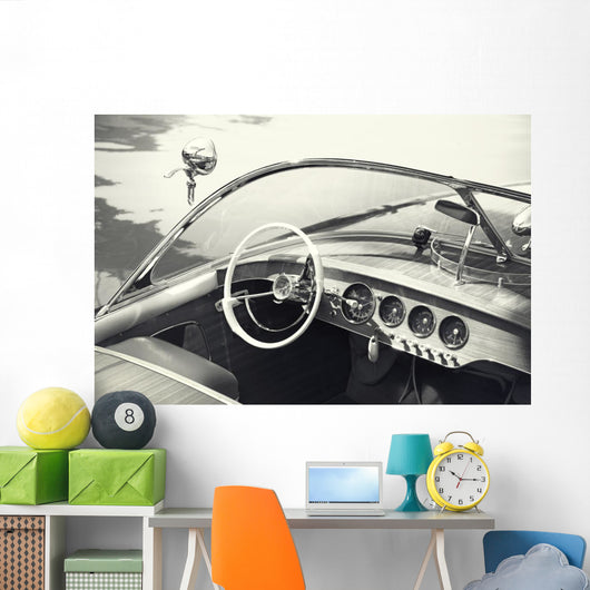 Small Luxury Boat Floating Wall Decal