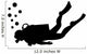 Scuba Diving Silhouette Wall Decal