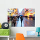Zoombild Einer Regnerischen Einkaufsstrasse Wall Decal