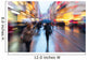 Zoombild Einer Regnerischen Einkaufsstrasse Wall Decal