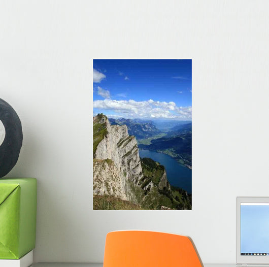 Wallensee from Top Leistkamm Wall Decal