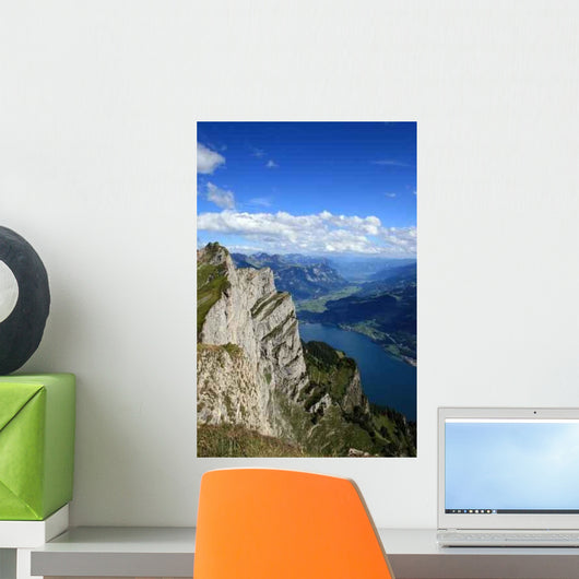 Wallensee from Top Leistkamm Wall Decal