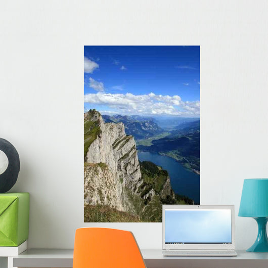 Wallensee from Top Leistkamm Wall Decal