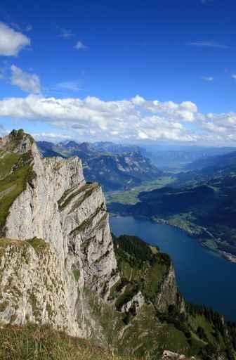 Wallensee from Top Leistkamm Wall Decal
