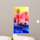Watercolor Silhouettes Palm Trees Wall Decal