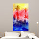 Watercolor Silhouettes Palm Trees Wall Decal