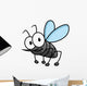 Funny Smiling Gray Mosquito Wall Decal