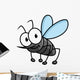 Funny Smiling Gray Mosquito Wall Decal