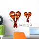 Mexican Wooden Maracas Cartoon Wall Stickers Wall Decal