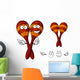 Mexican Wooden Maracas Cartoon Wall Stickers Wall Decal