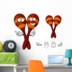 Mexican Wooden Maracas Cartoon Wall Stickers Wall Decal