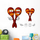 Mexican Wooden Maracas Cartoon Wall Stickers Wall Decal