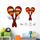 Mexican Wooden Maracas Cartoon Wall Stickers Wall Decal