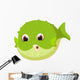 Cute Puffer Fish Cartoon Wall Decal