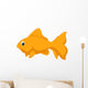 Cute Golden Fish Cartoon Wall Decal