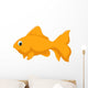 Cute Golden Fish Cartoon Wall Decal