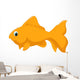 Cute Golden Fish Cartoon Wall Decal