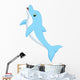 Cute Dolphin Cartoon Wall Decal