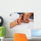 Hand Woman Touching Senior Wall Decal