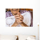 Hands Old Woman Wall Decal