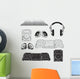 DJ Music Elements Wall Stickers Wall Decal